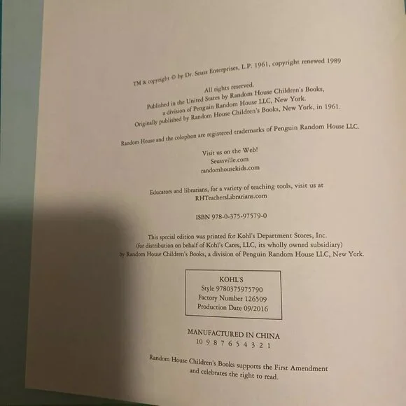 4/$24 Sale Dr Seuss The Sneetches And Other Stories Hardback Vintage Book - Picture 4 of 5